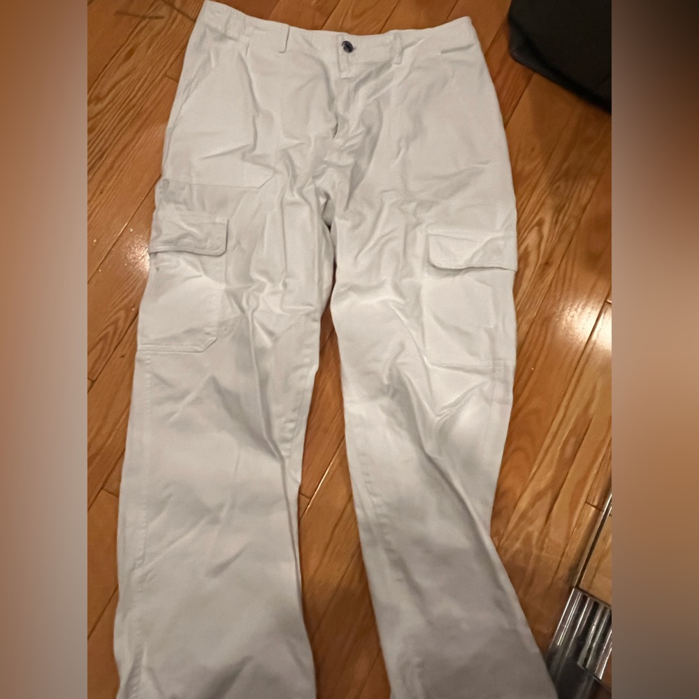 White Cargo Jeans